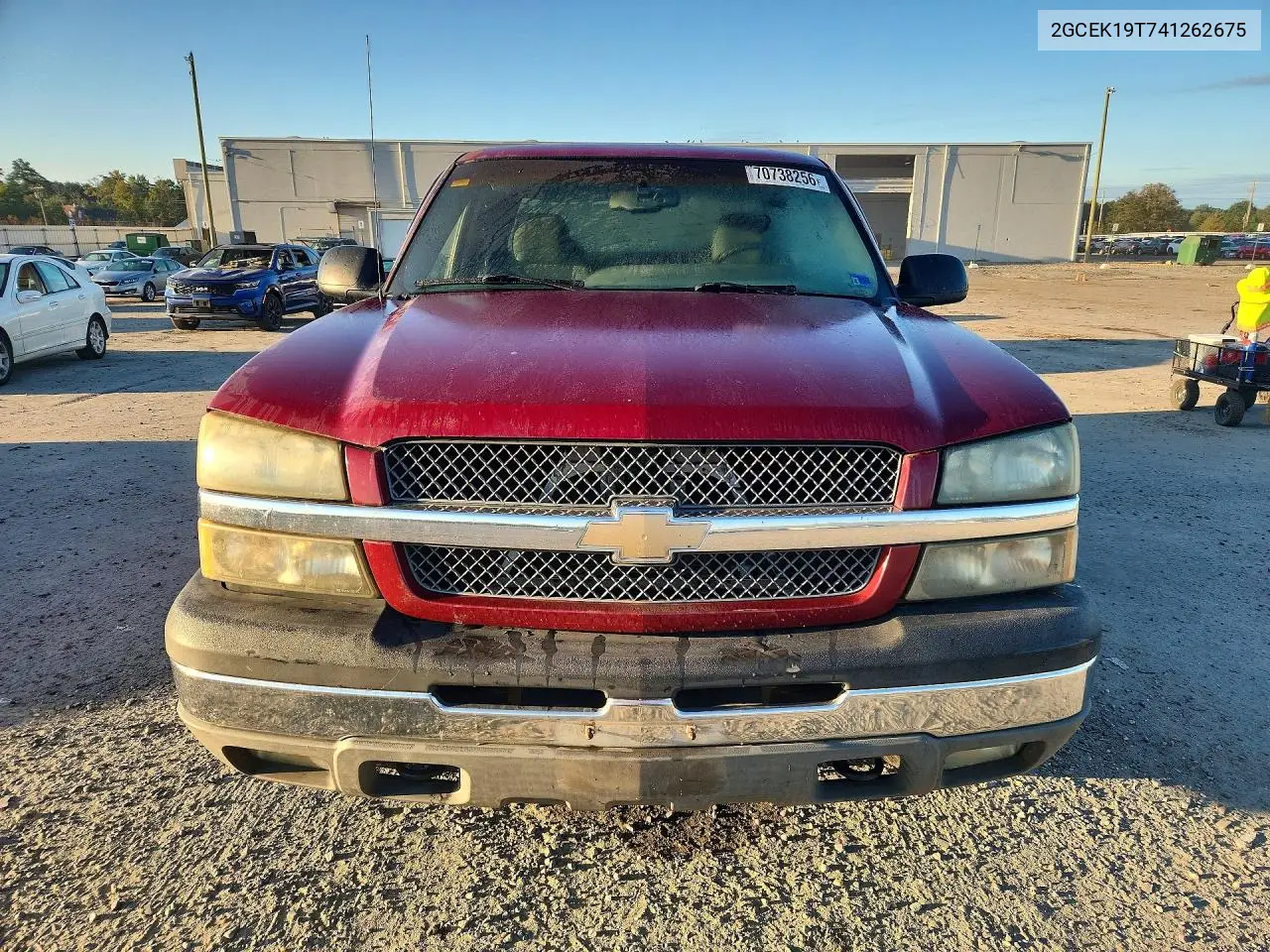 2004 CHEVROLET SILVERADO VIN 2GCEK19T741262675 — фото 5