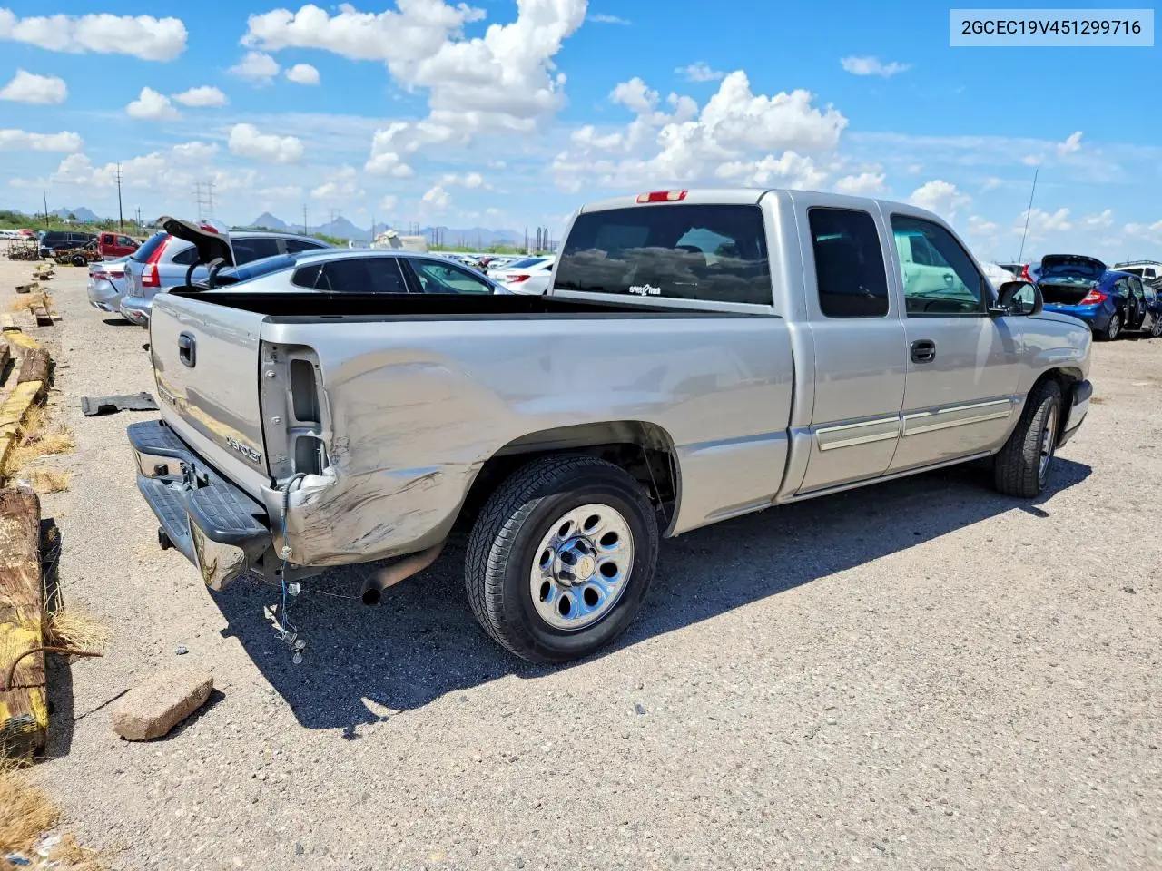 2005 CHEVROLET SILVERADO VIN 2GCEC19V451299716 — фото 3