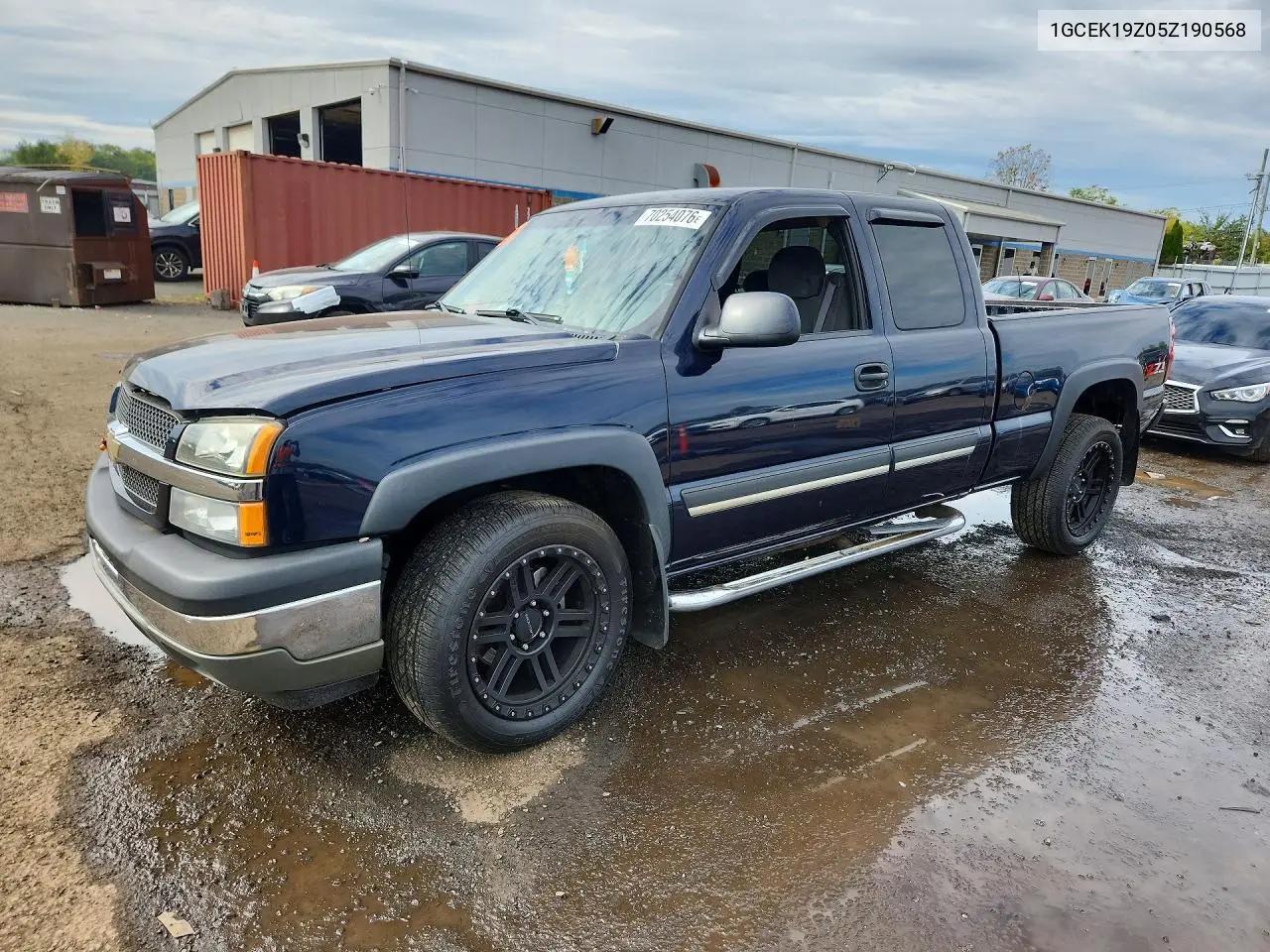 CHEVROLET SILVERADO 2005, VIN 1GCEK19Z05Z190568