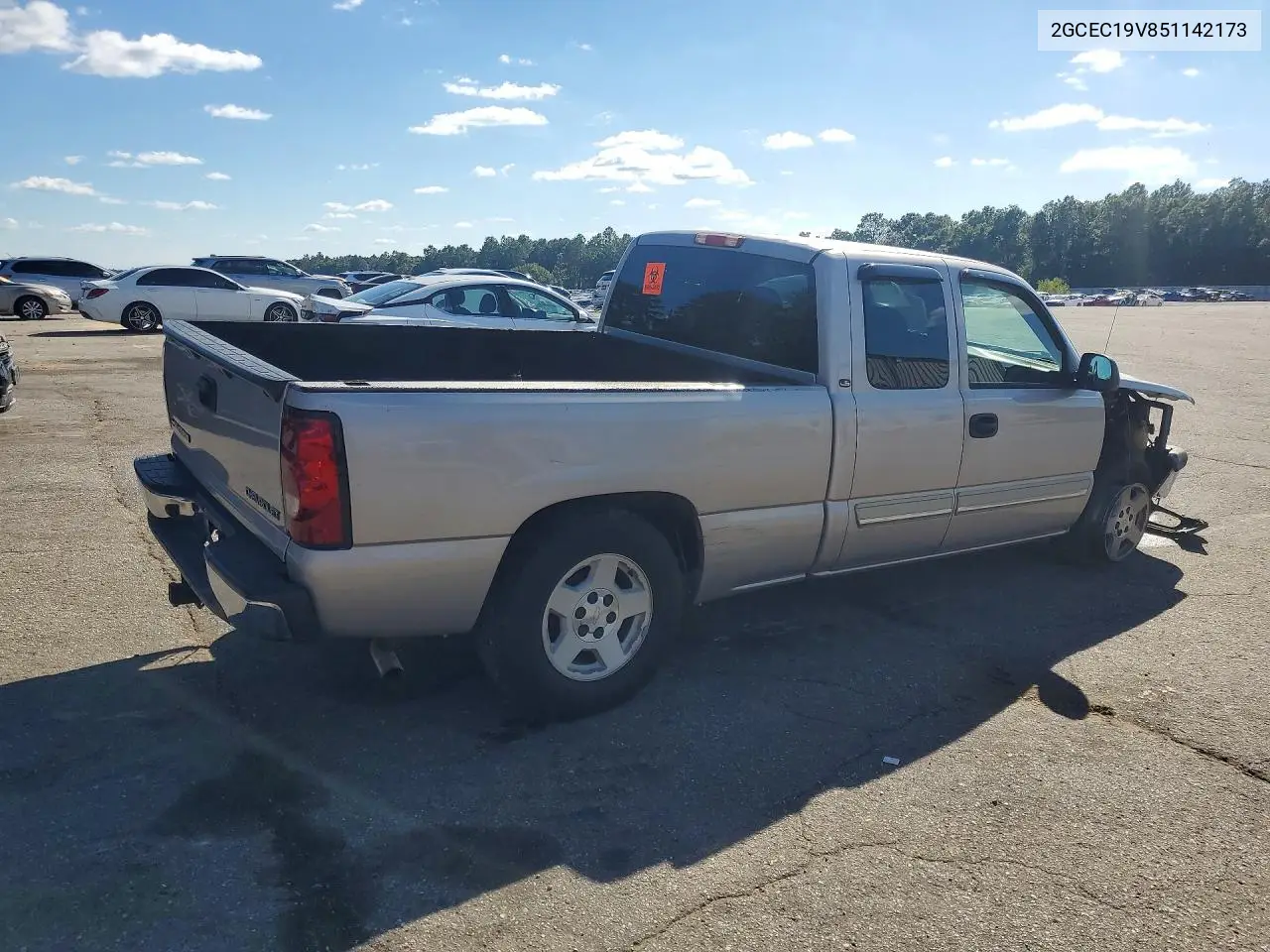 2005 CHEVROLET SILVERADO VIN 2GCEC19V851142173 — фото 3