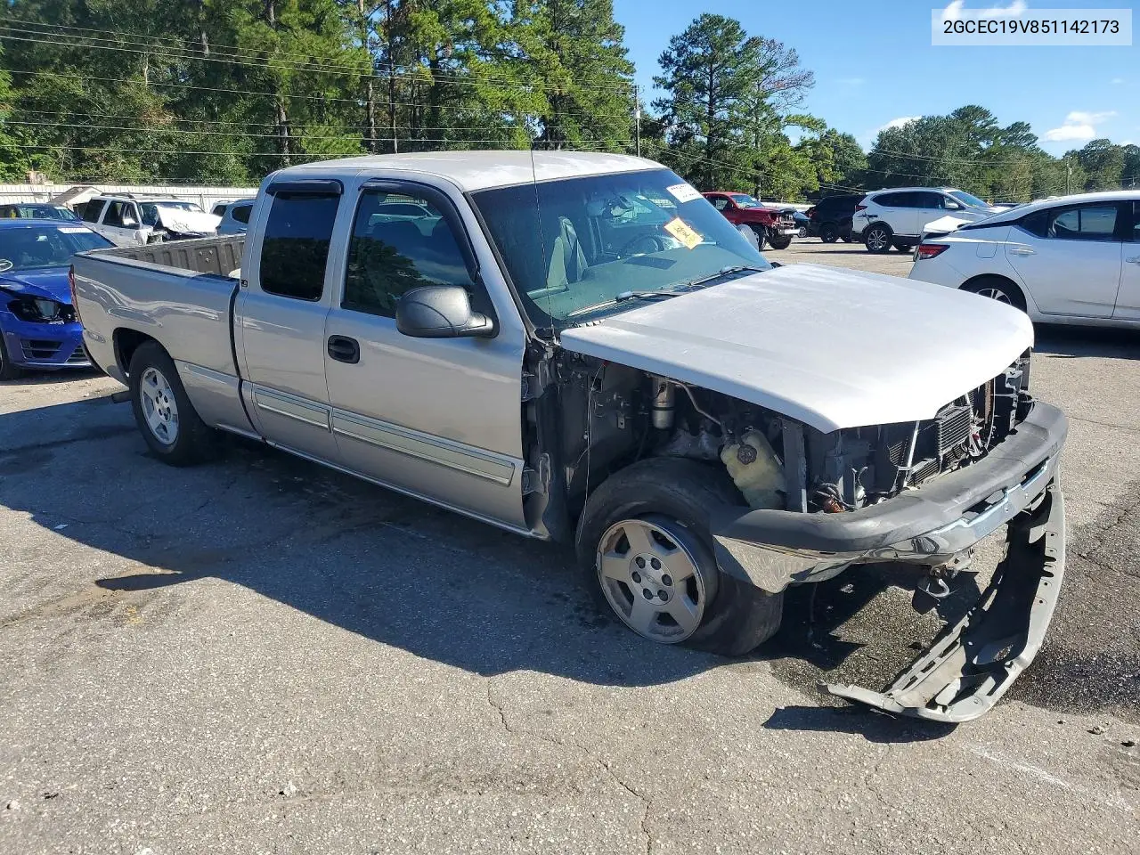 2005 CHEVROLET SILVERADO VIN 2GCEC19V851142173 — фото 4