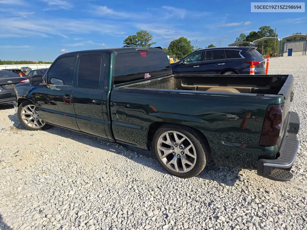 2005 CHEVROLET SILVERADO VIN 1GCEC19Z15Z298694 — фото 2