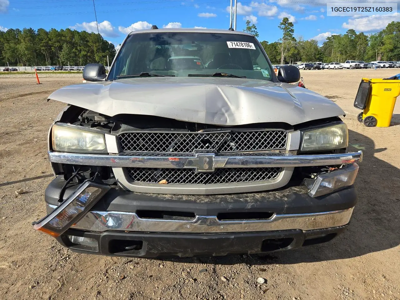 2005 CHEVROLET SILVERADO VIN 1GCEC19T25Z160383 — фото 5