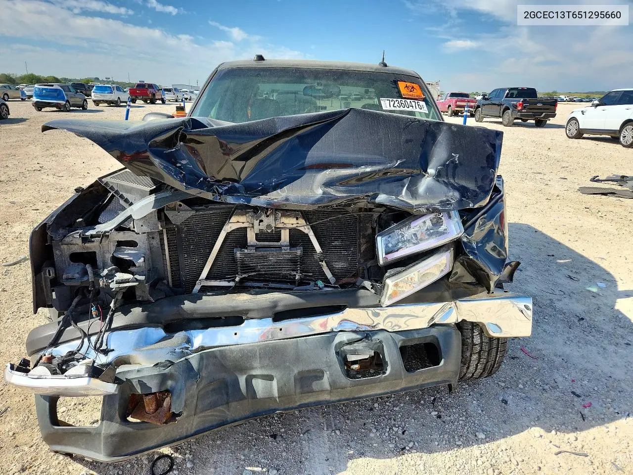 2005 CHEVROLET SILVERADO VIN 2GCEC13T651295660 — фото 5
