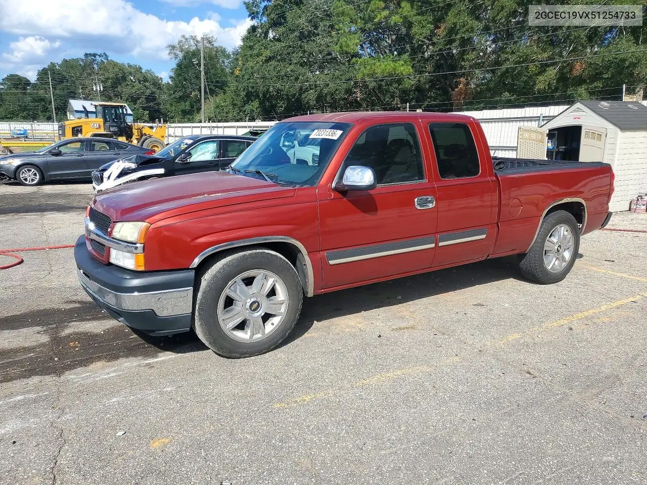 CHEVROLET SILVERADO 2005, VIN 2GCEC19VX51254733