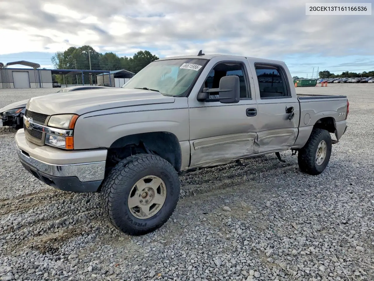 CHEVROLET SILVERADO 2006, VIN 2GCEK13T161166536