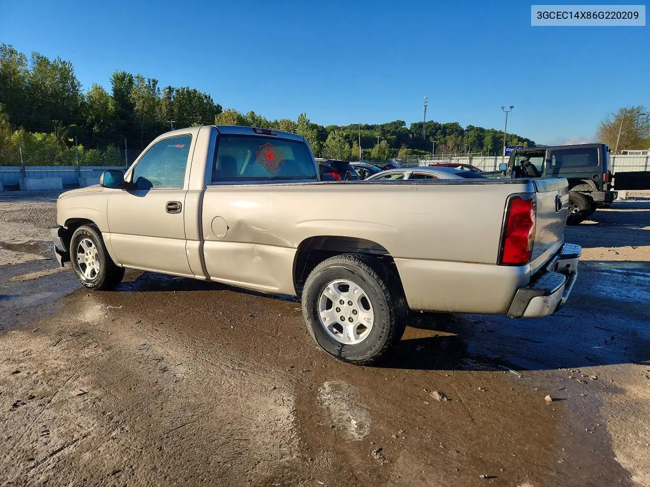 2006 CHEVROLET SILVERADO VIN 3GCEC14X86G220209 — фото 2