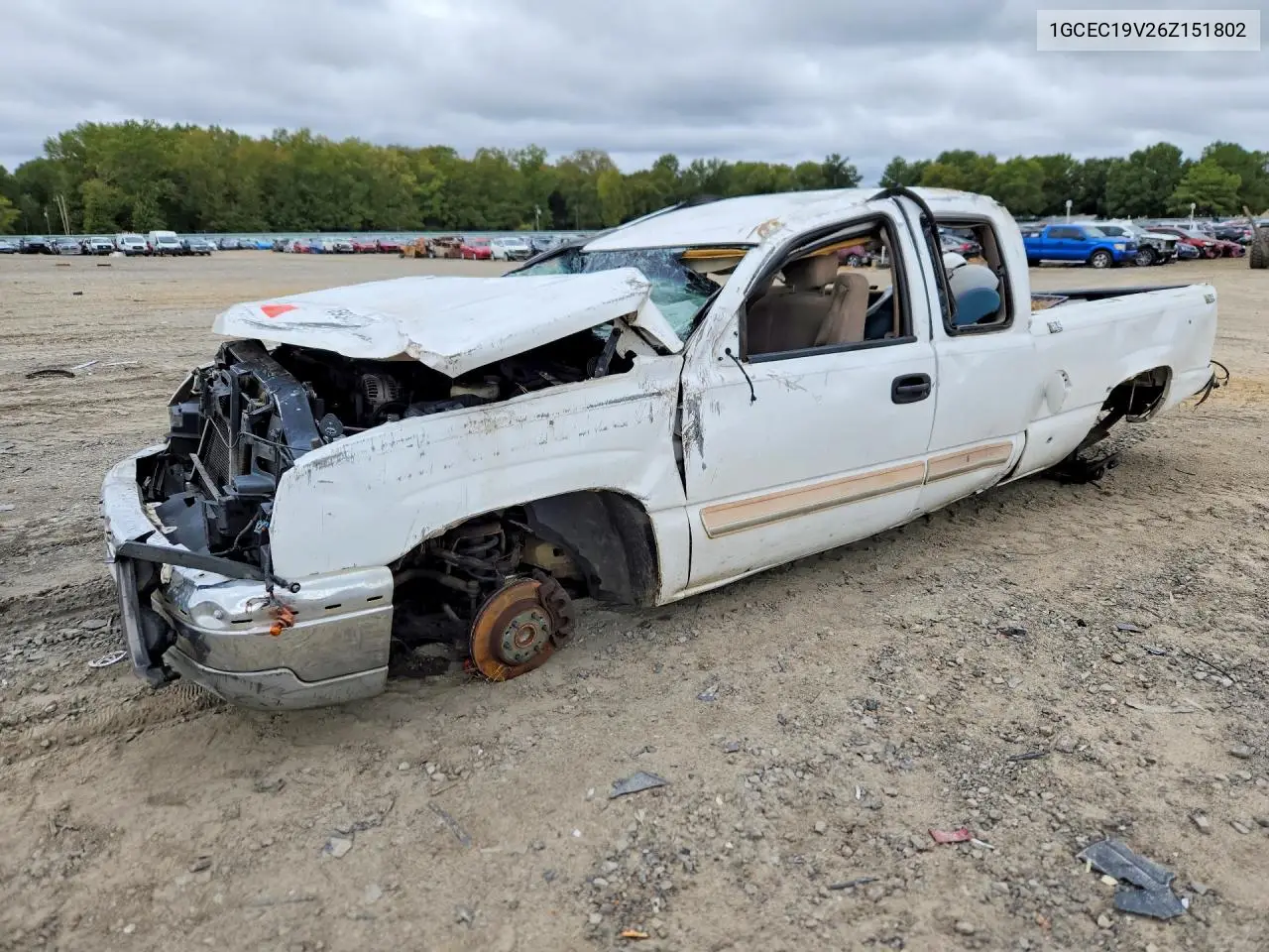 CHEVROLET SILVERADO 2006, VIN 1GCEC19V26Z151802