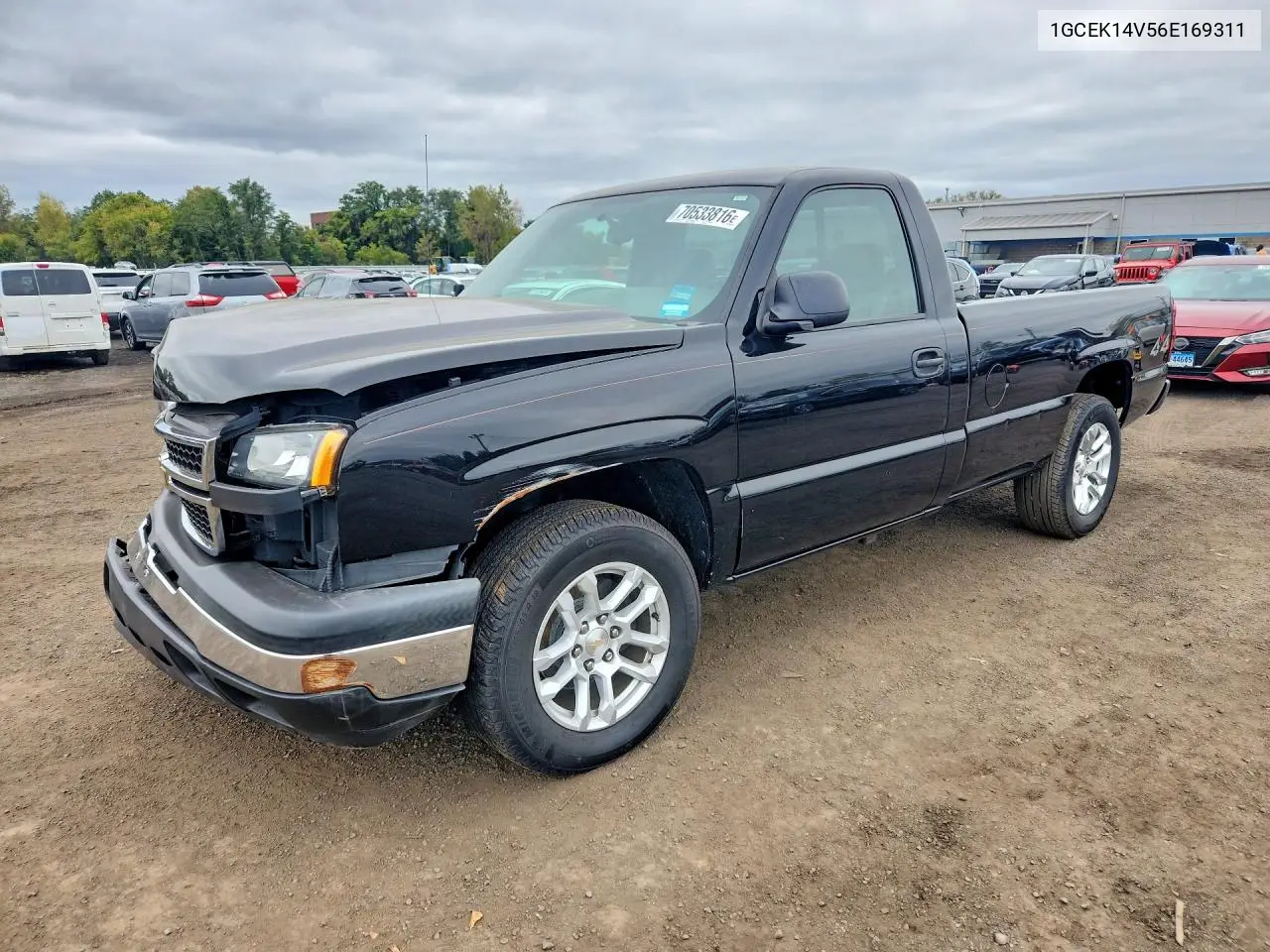 CHEVROLET SILVERADO 2006, VIN 1GCEK14V56E169311