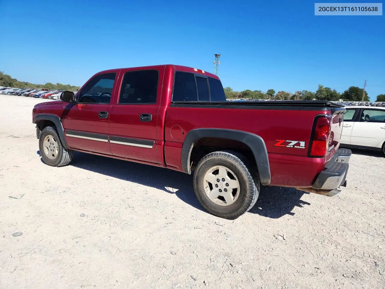 2006 CHEVROLET SILVERADO VIN 2GCEK13T161105638 — фото 2