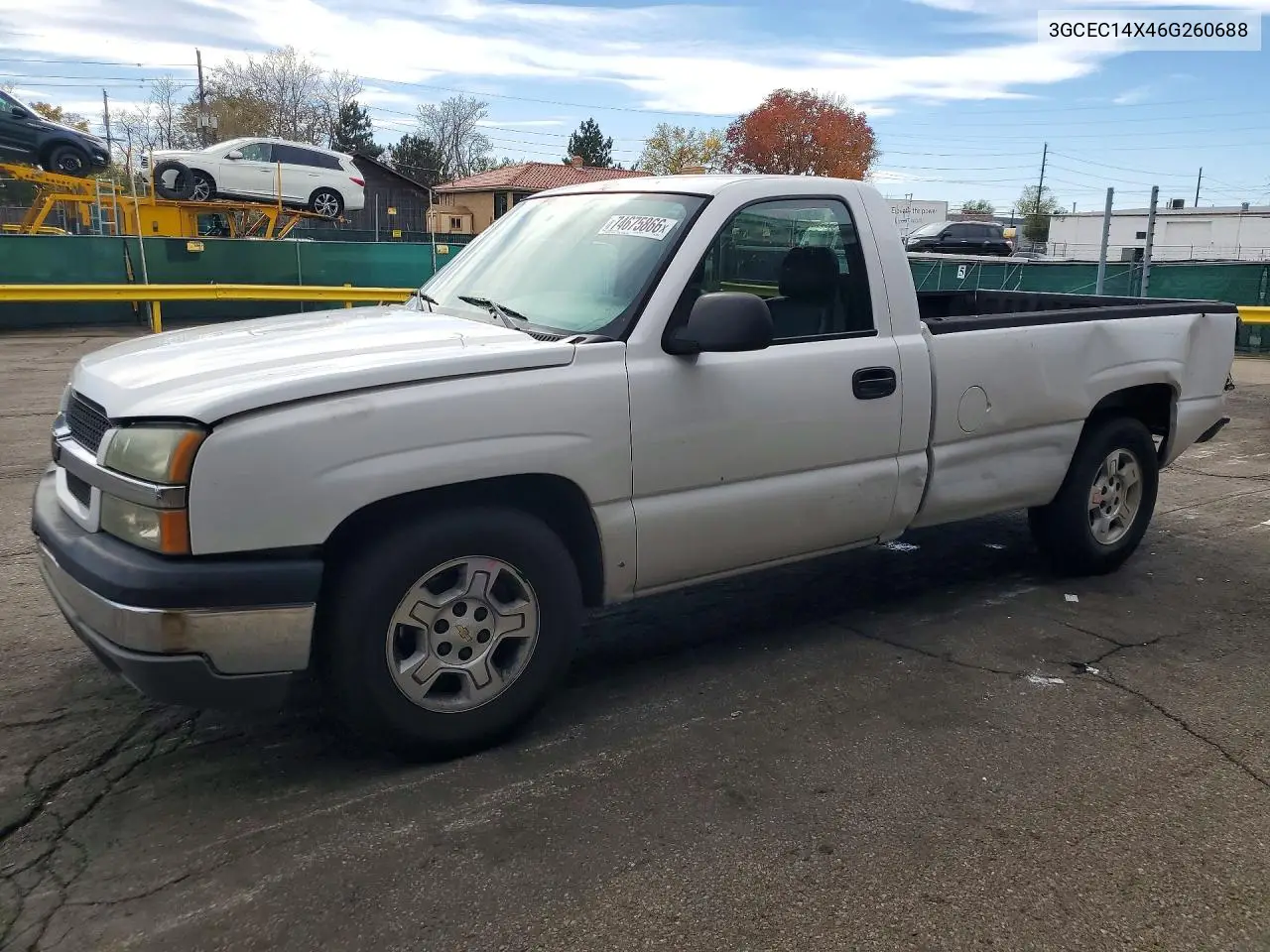 CHEVROLET SILVERADO 2006, VIN 3GCEC14X46G260688