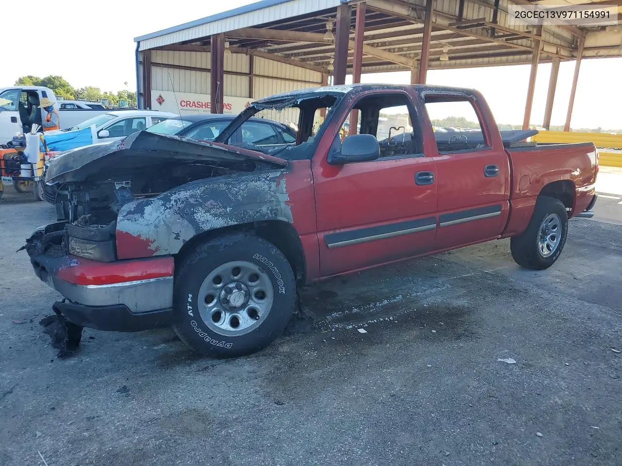 CHEVROLET SILVERADO 2007, VIN 2GCEC13V971154991