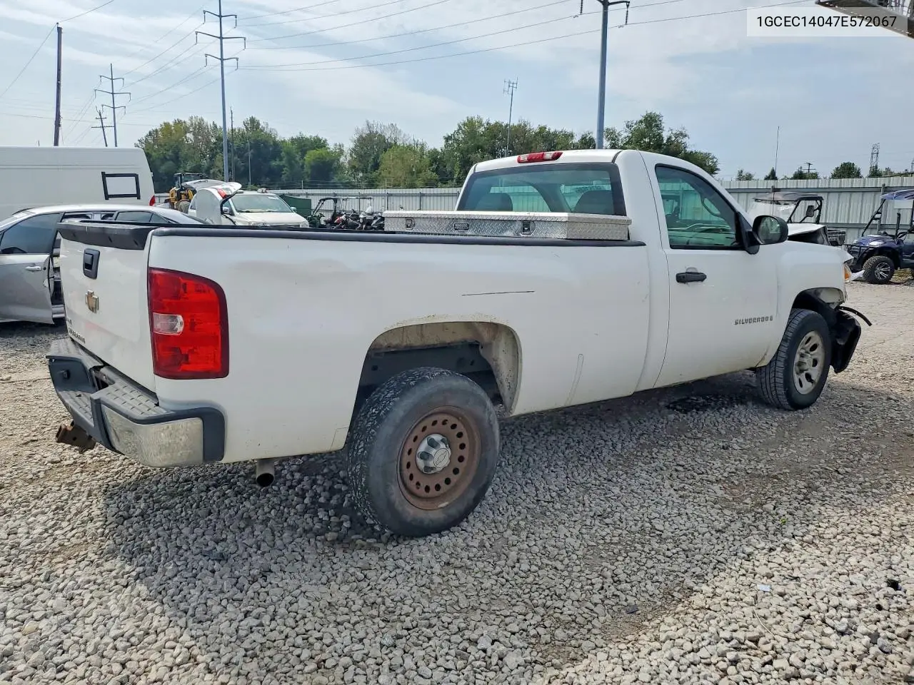 2007 CHEVROLET SILVERADO VIN 1GCEC14047E572067 — фото 3