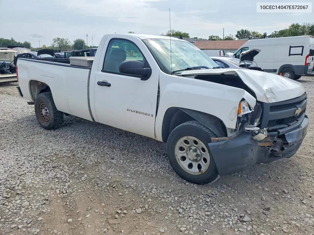 2007 CHEVROLET SILVERADO VIN 1GCEC14047E572067 — фото 4