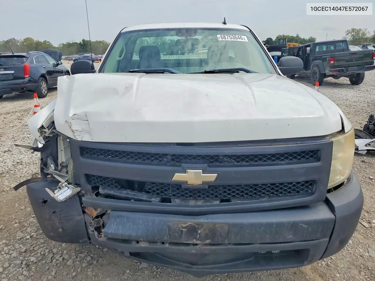 2007 CHEVROLET SILVERADO VIN 1GCEC14047E572067 — фото 5