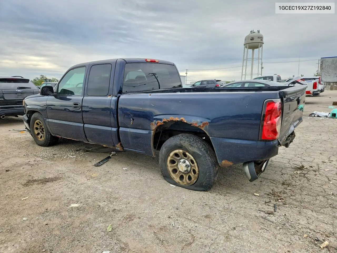 2007 CHEVROLET SILVERADO VIN 1GCEC19X27Z192840 — фото 2