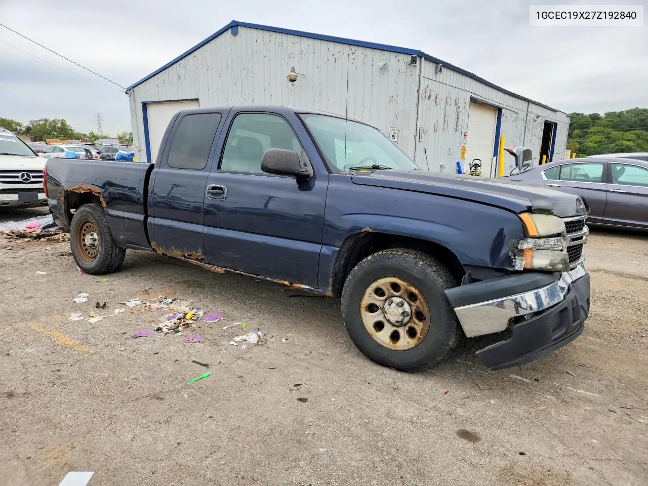 2007 CHEVROLET SILVERADO VIN 1GCEC19X27Z192840 — фото 4