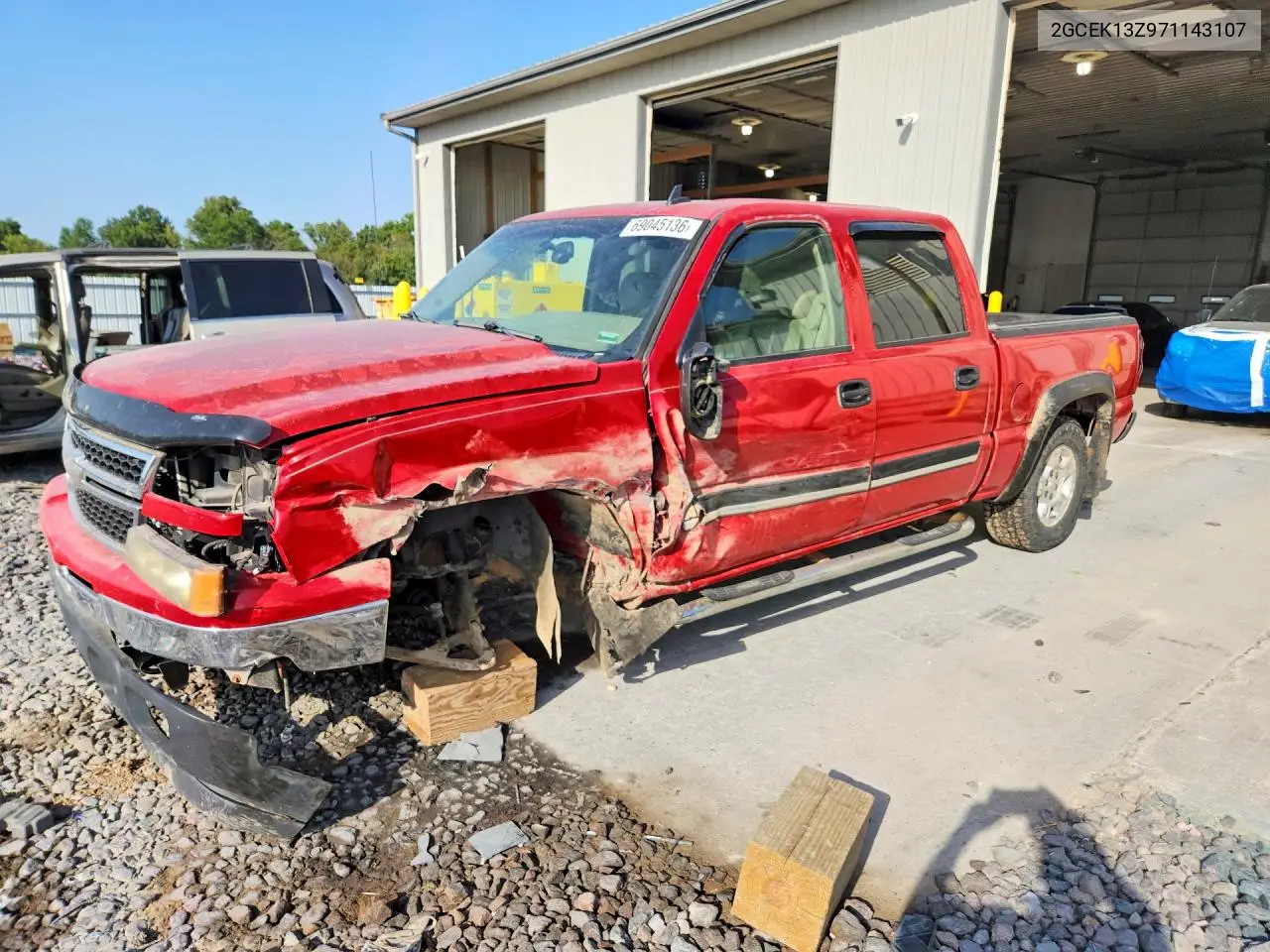 CHEVROLET SILVERADO 2007, VIN 2GCEK13Z971143107