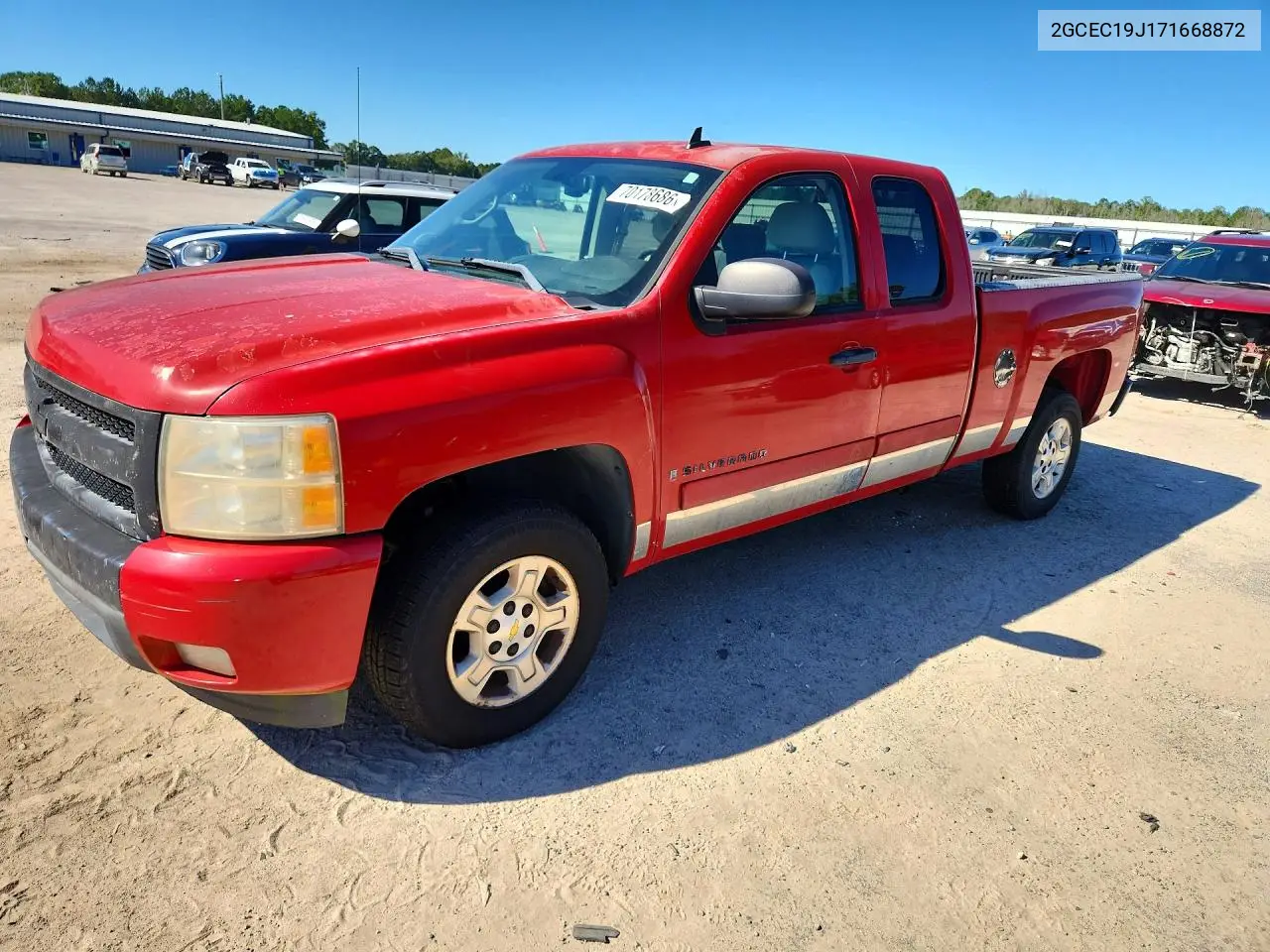 CHEVROLET SILVERADO 2007, VIN 2GCEC19J171668872