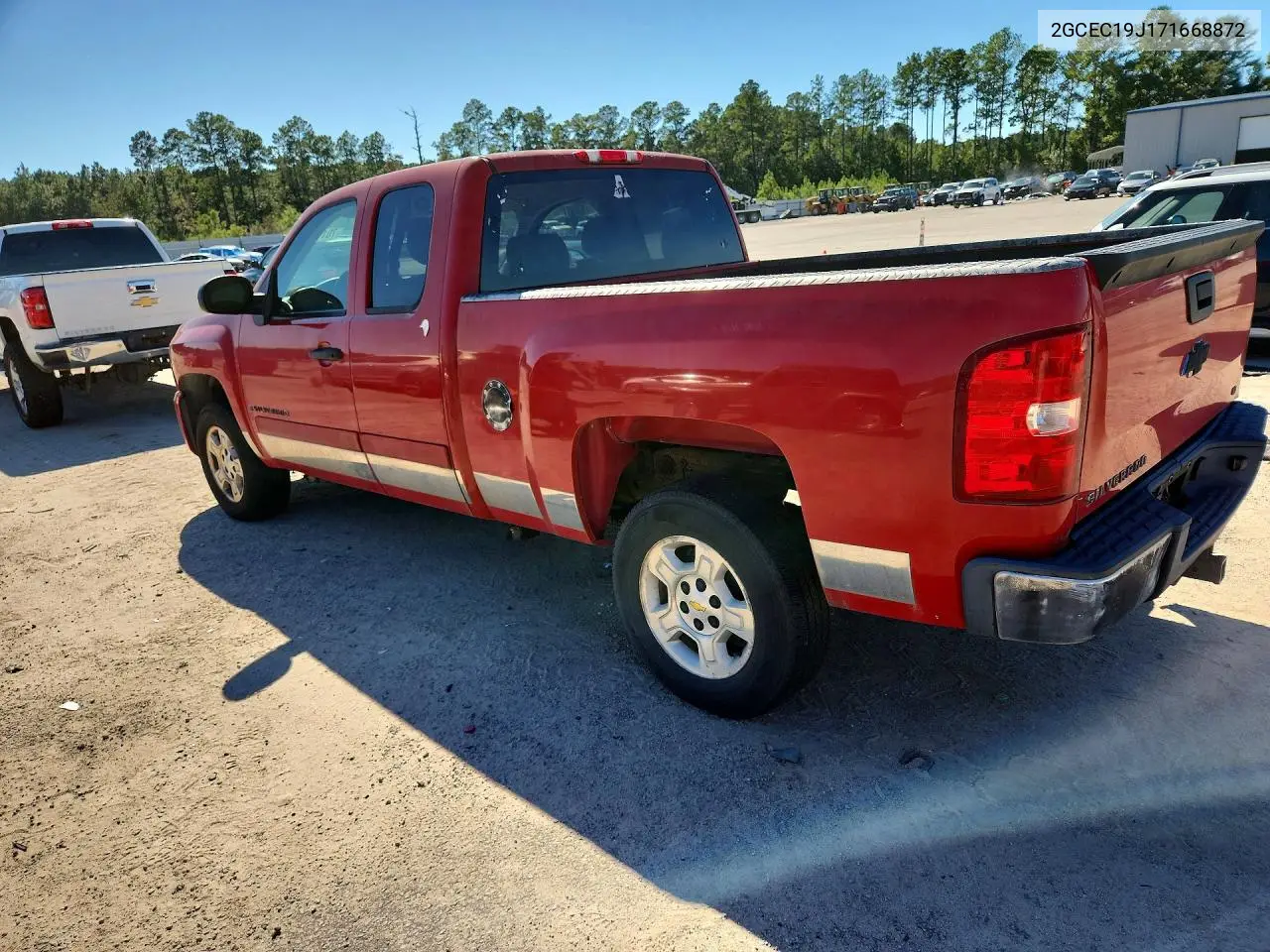 2007 CHEVROLET SILVERADO VIN 2GCEC19J171668872 — фото 2