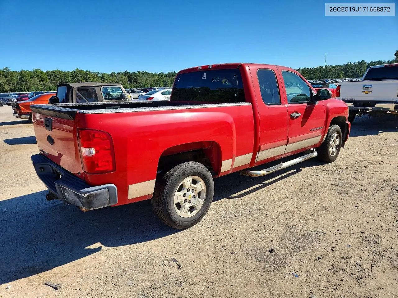 2007 CHEVROLET SILVERADO VIN 2GCEC19J171668872 — фото 3