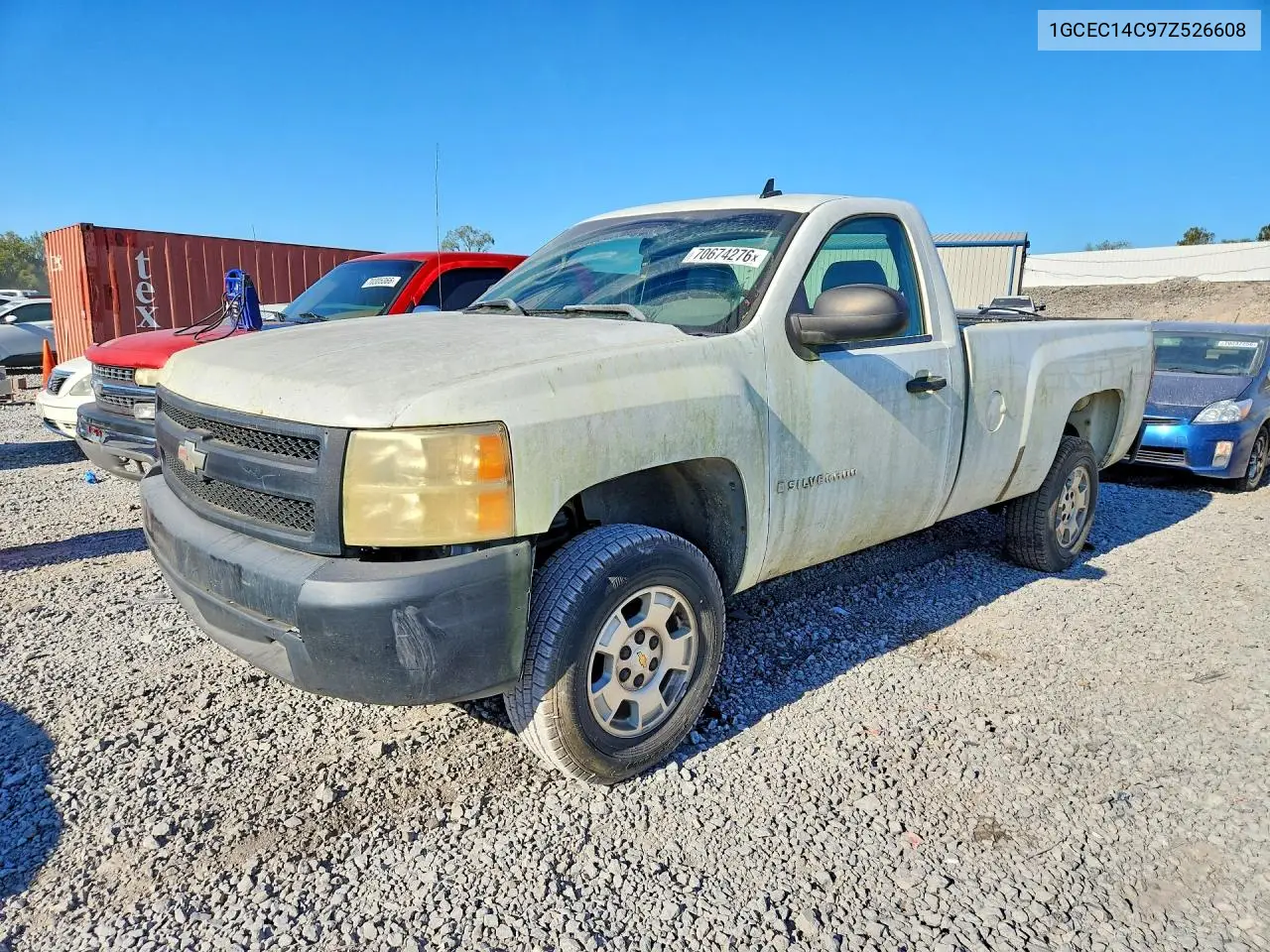 CHEVROLET SILVERADO 2007, VIN 1GCEC14C97Z526608