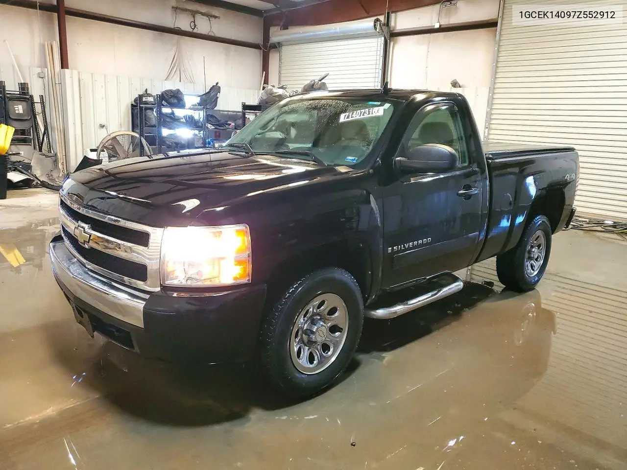 CHEVROLET SILVERADO 2007, VIN 1GCEK14097Z552912