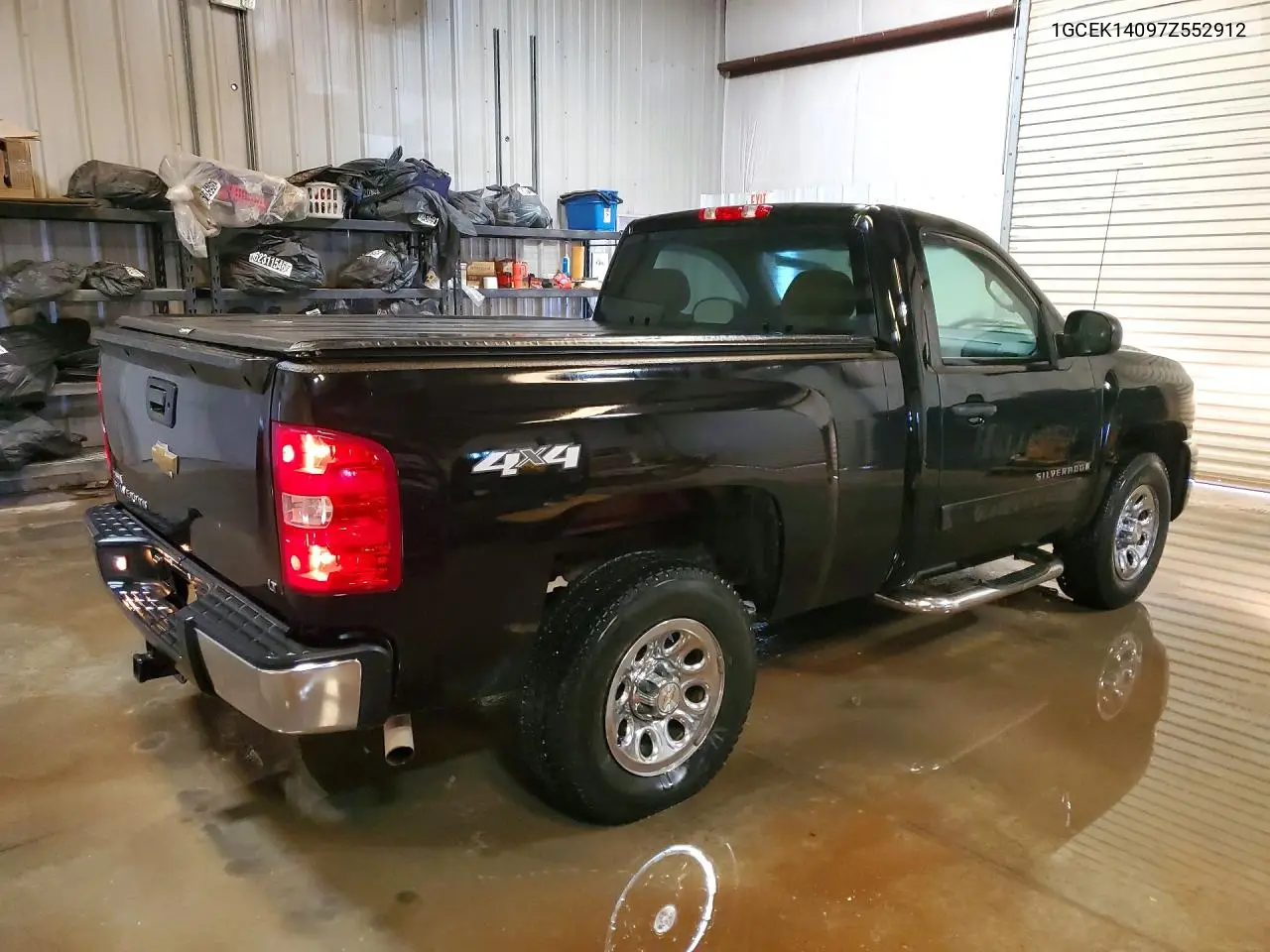 2007 CHEVROLET SILVERADO VIN 1GCEK14097Z552912 — фото 3