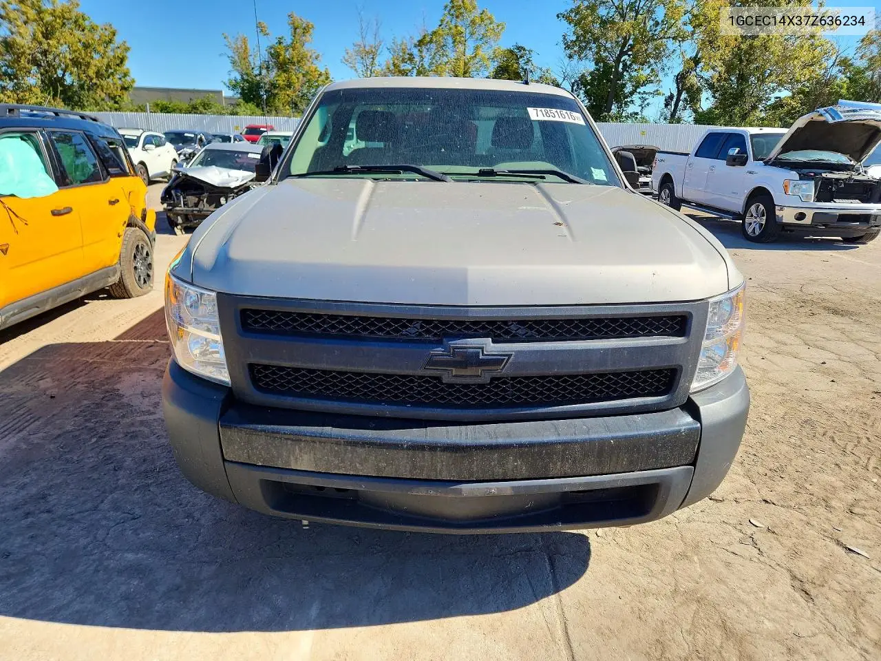 2007 CHEVROLET SILVERADO VIN 1GCEC14X37Z636234 — фото 5