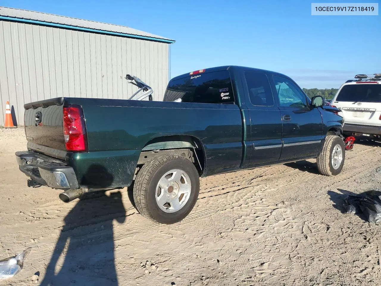2007 CHEVROLET SILVERADO VIN 1GCEC19V17Z118419 — фото 3