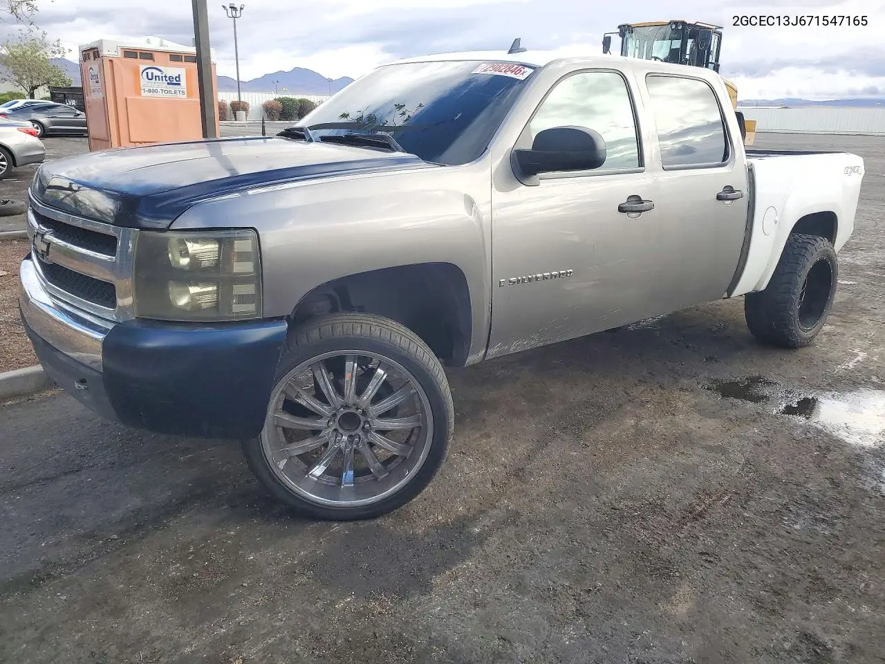 2007 CHEVROLET SILVERADO VIN 2GCEC13J671547165 — фото 4