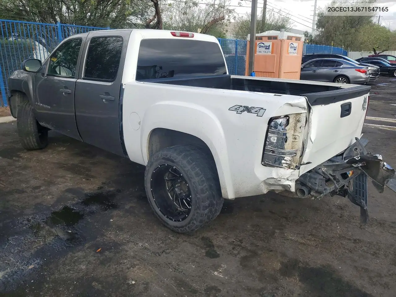 CHEVROLET SILVERADO 2007, VIN 2GCEC13J671547165