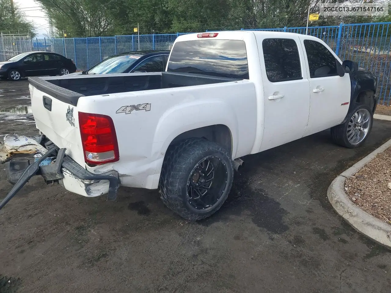 2007 CHEVROLET SILVERADO VIN 2GCEC13J671547165 — фото 2