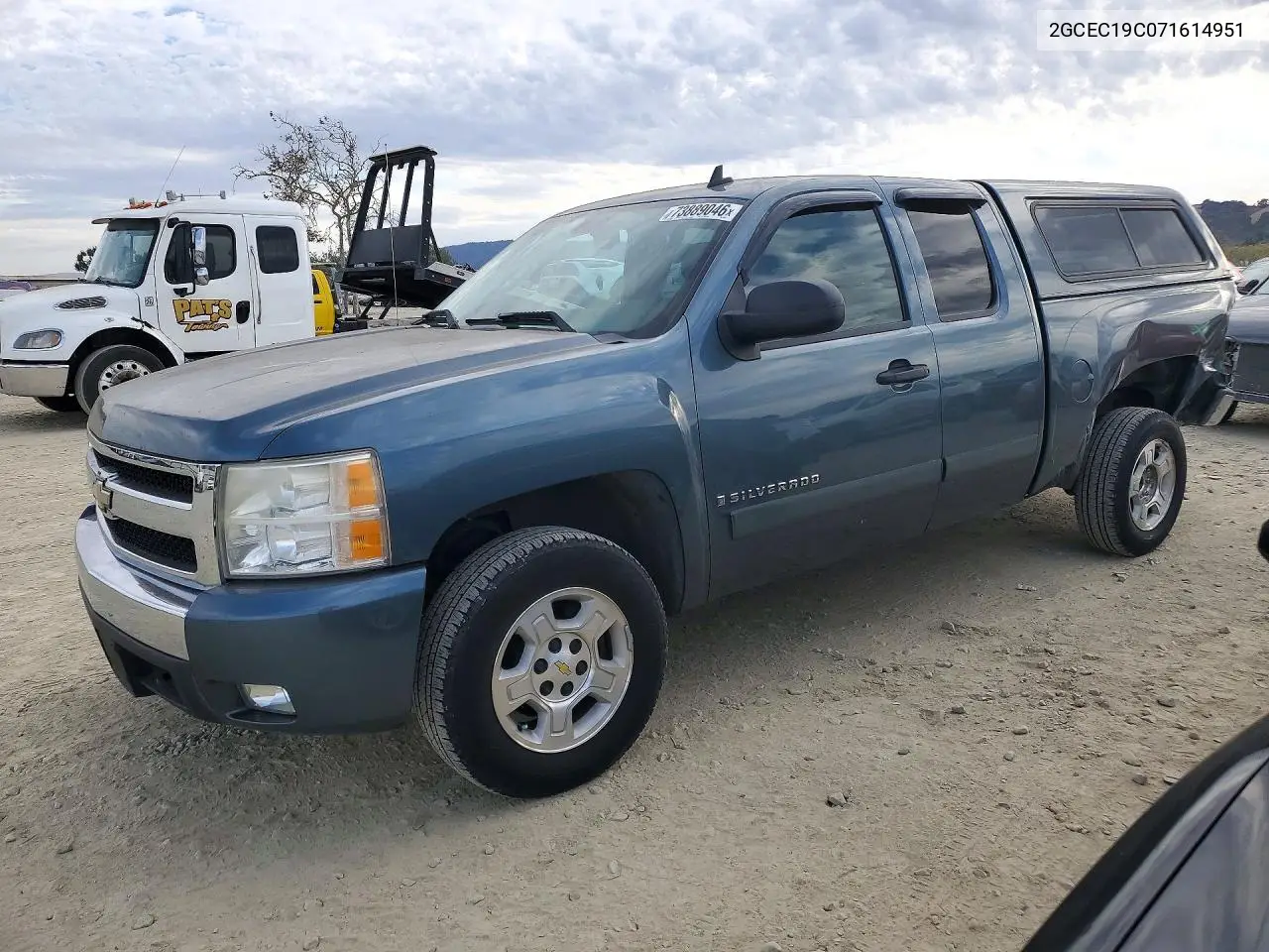CHEVROLET SILVERADO 2007, VIN 2GCEC19C071614951