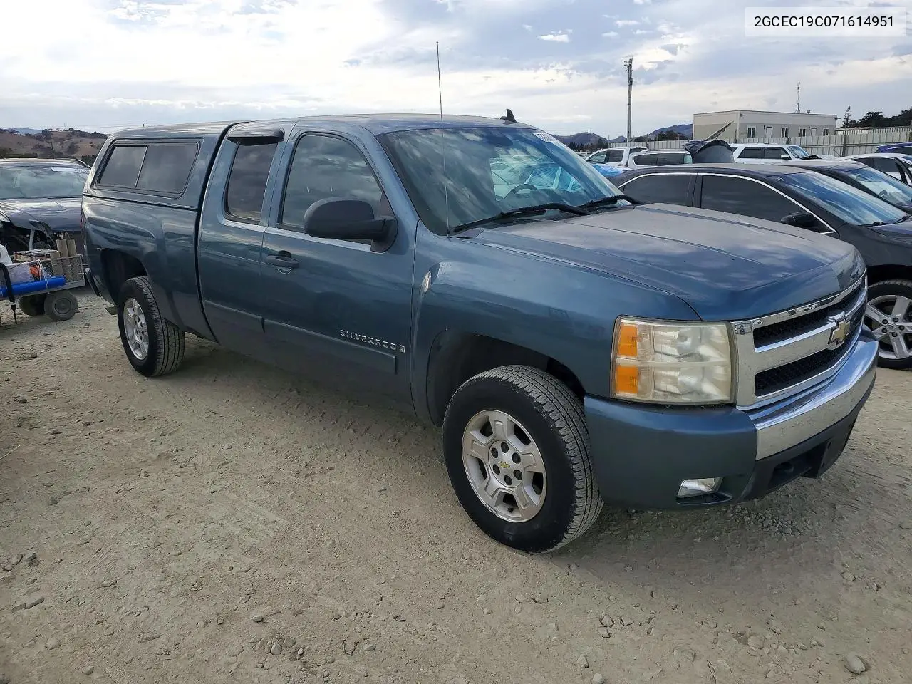 2007 CHEVROLET SILVERADO VIN 2GCEC19C071614951 — фото 4