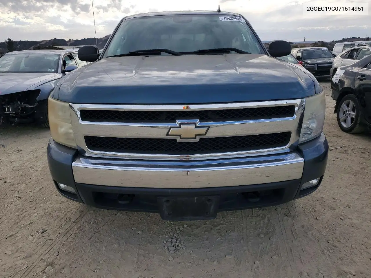 2007 CHEVROLET SILVERADO VIN 2GCEC19C071614951 — фото 5