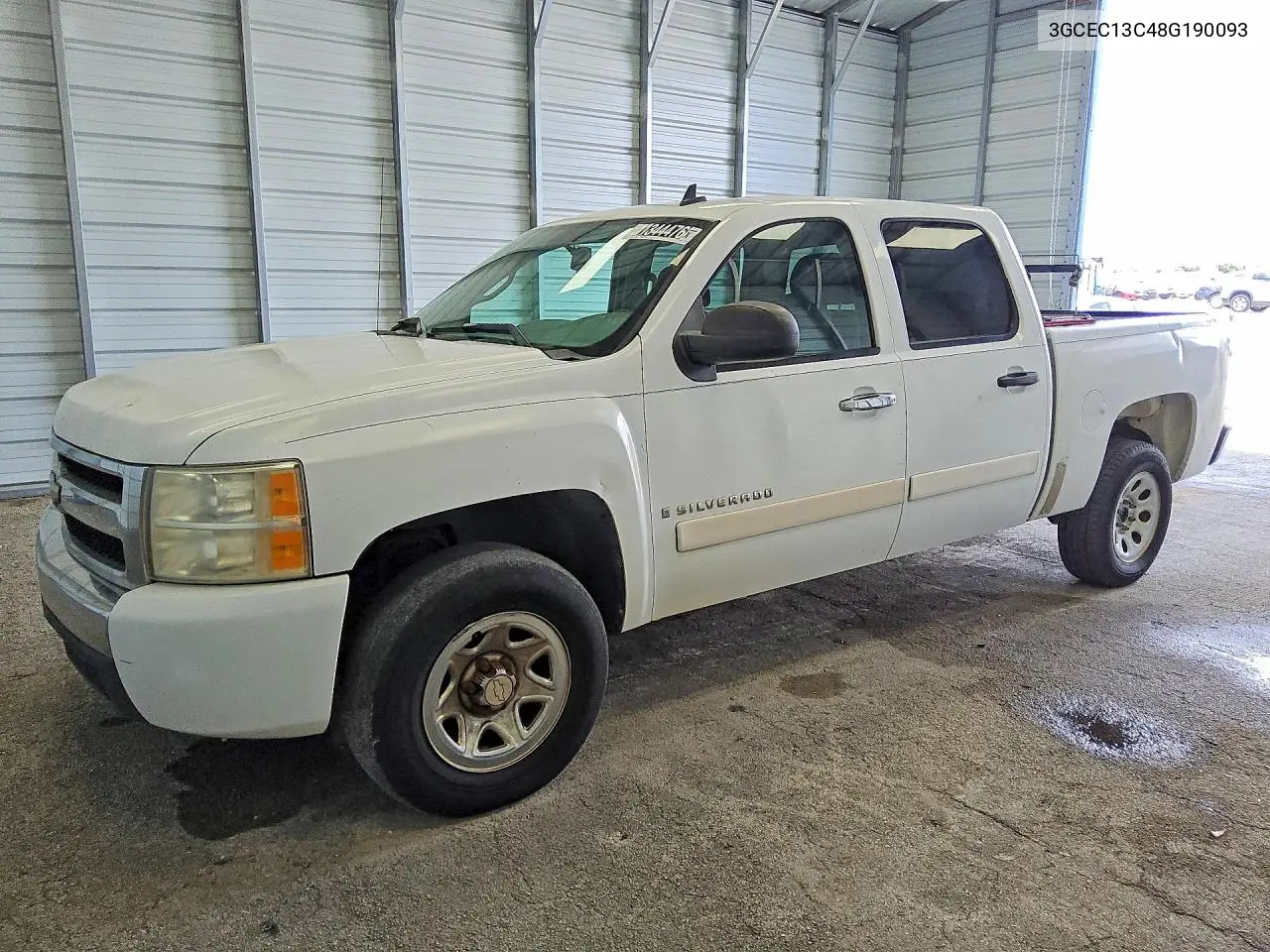 CHEVROLET SILVERADO 2008, VIN 3GCEC13C48G190093