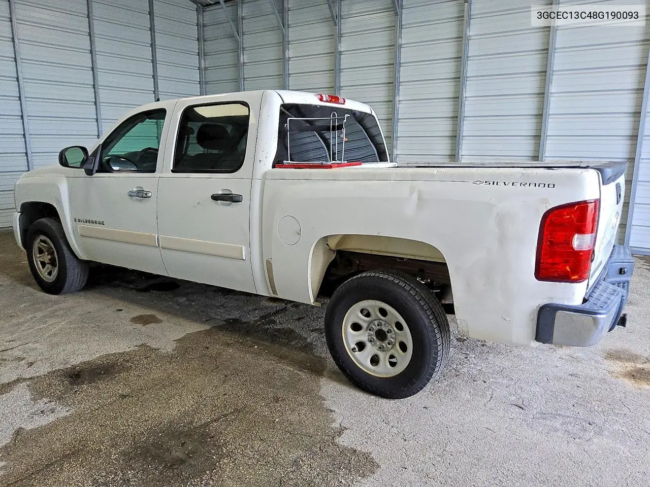 2008 CHEVROLET SILVERADO VIN 3GCEC13C48G190093 — фото 2