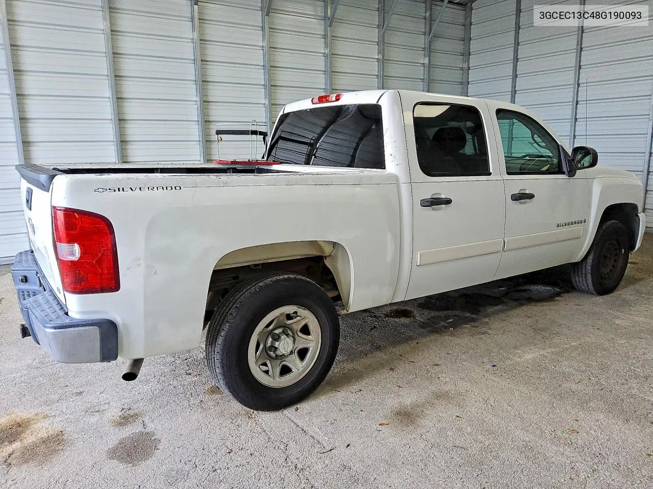 2008 CHEVROLET SILVERADO VIN 3GCEC13C48G190093 — фото 3