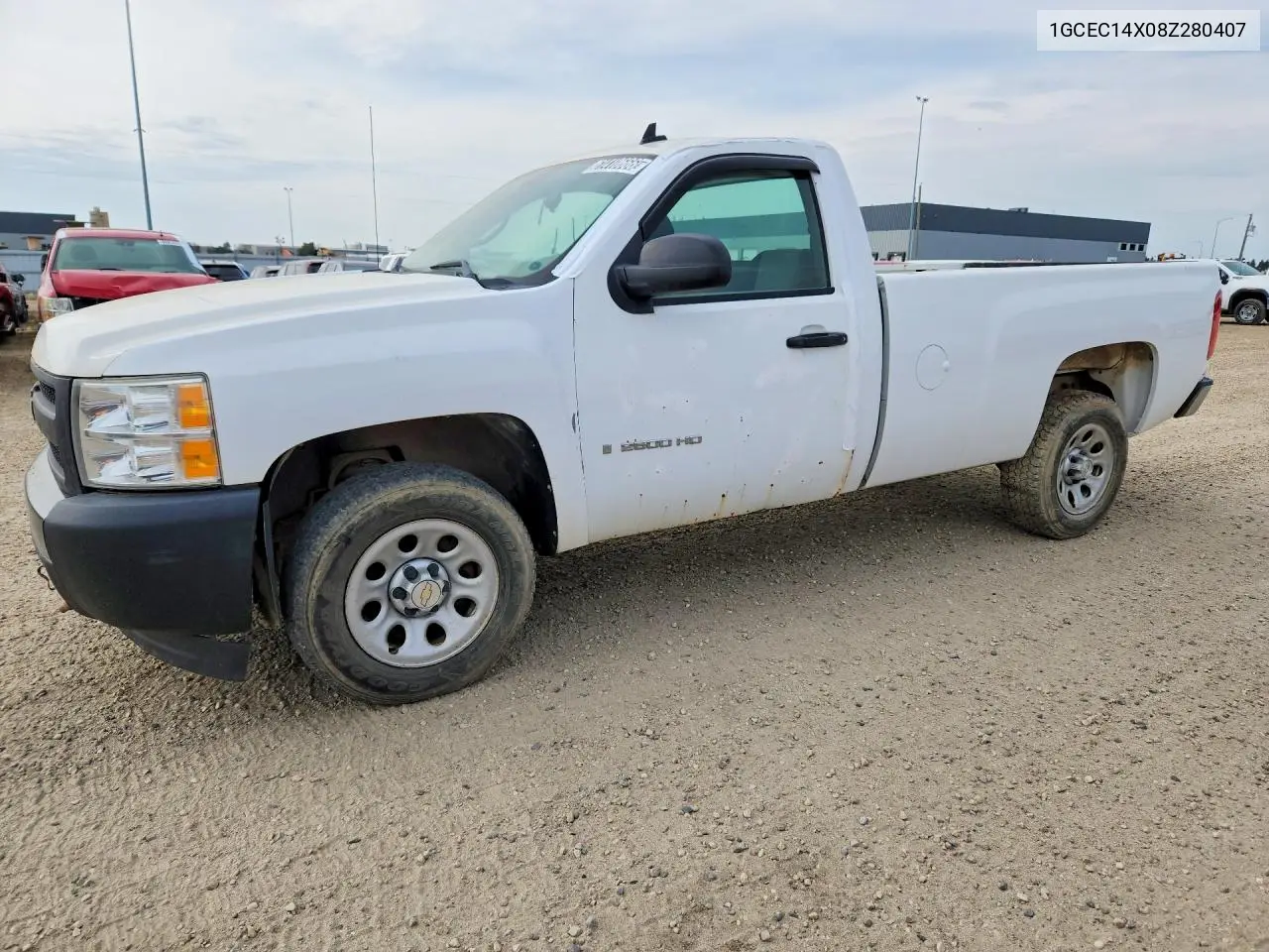 CHEVROLET SILVERADO 2008, VIN 1GCEC14X08Z280407