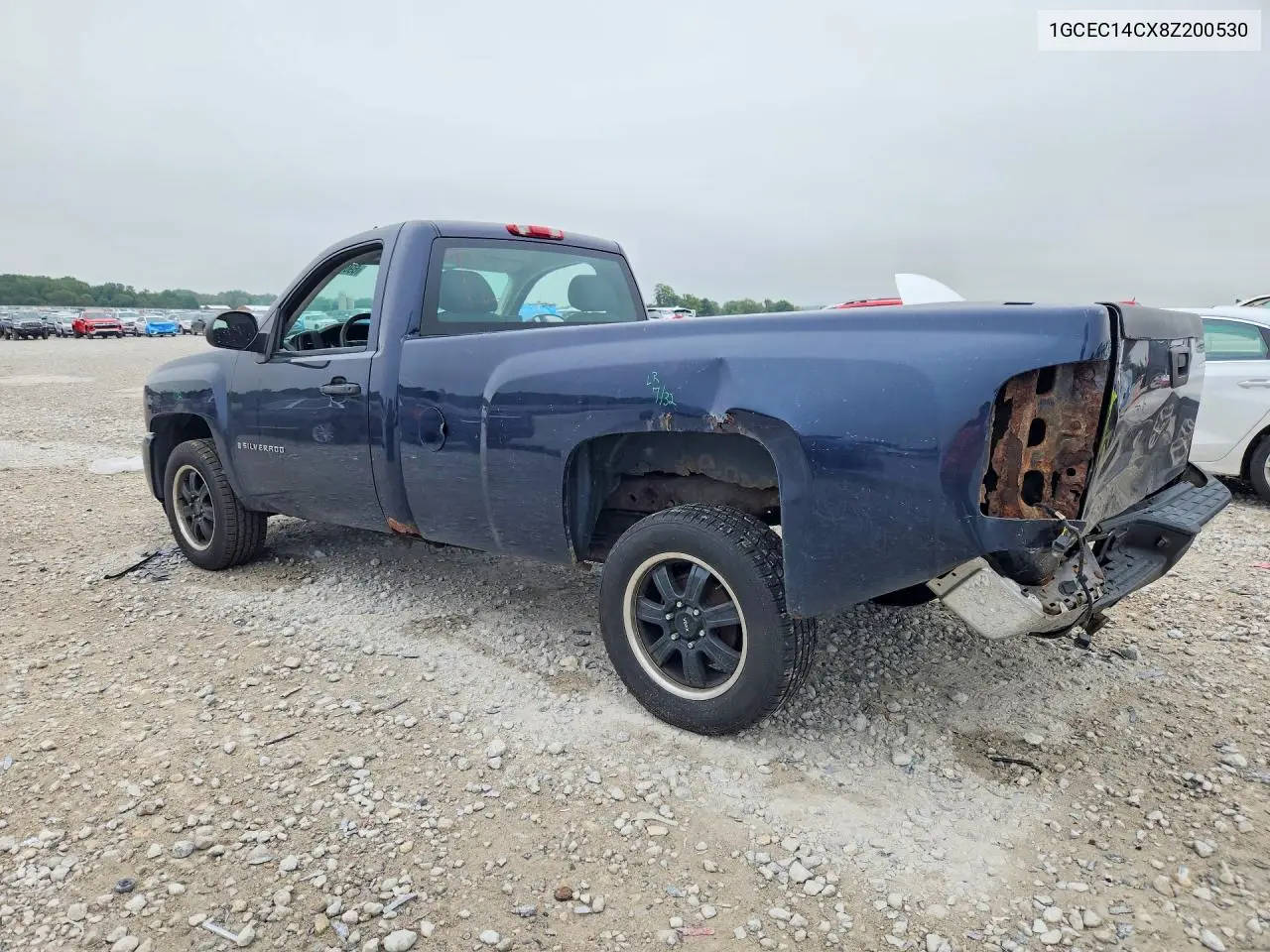 2008 CHEVROLET SILVERADO VIN 1GCEC14CX8Z200530 — фото 2
