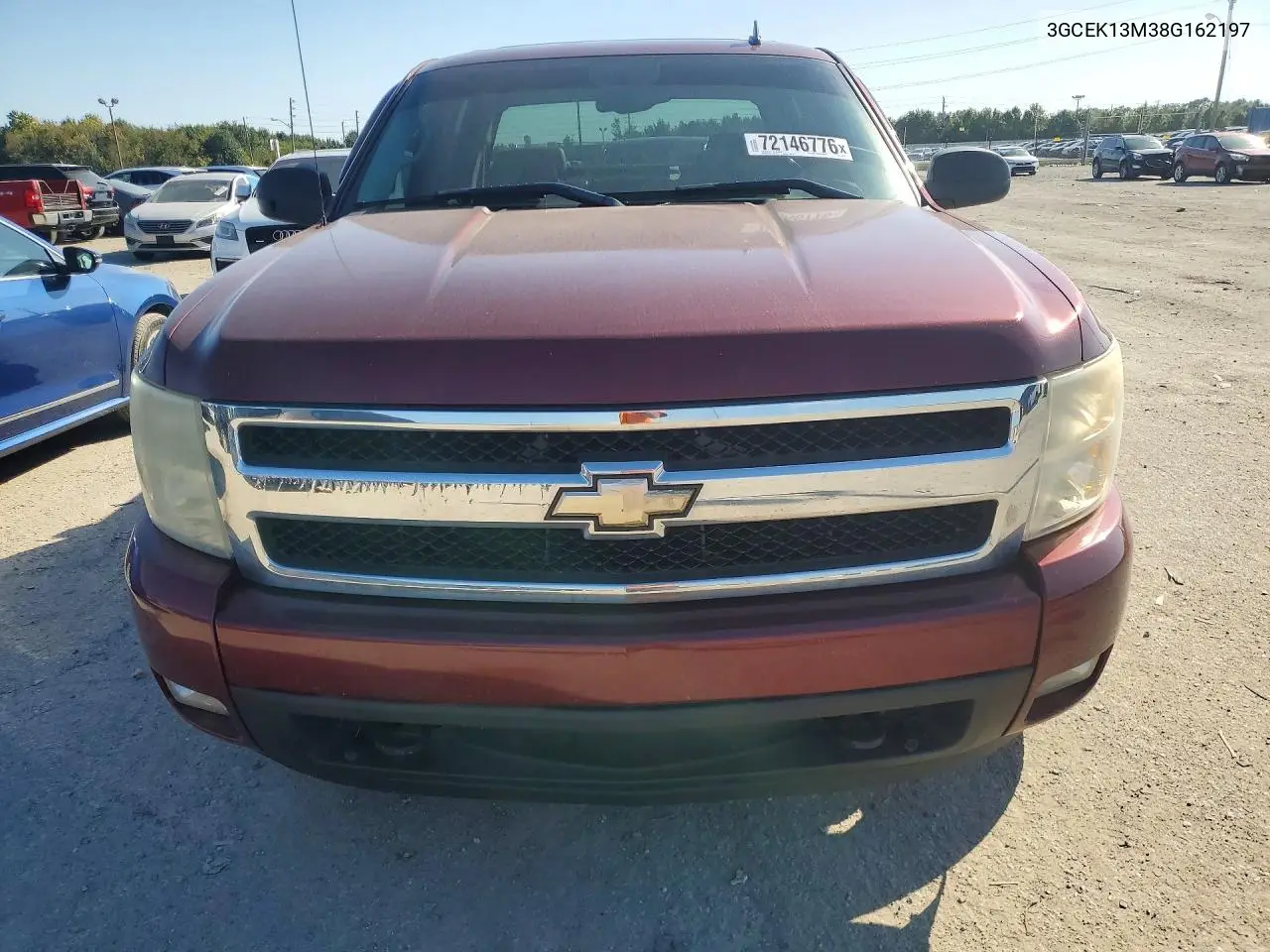 2008 CHEVROLET SILVERADO VIN 3GCEK13M38G162197 — фото 5