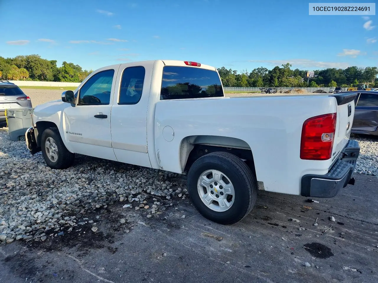 2008 CHEVROLET SILVERADO VIN 1GCEC19028Z224691 — фото 2