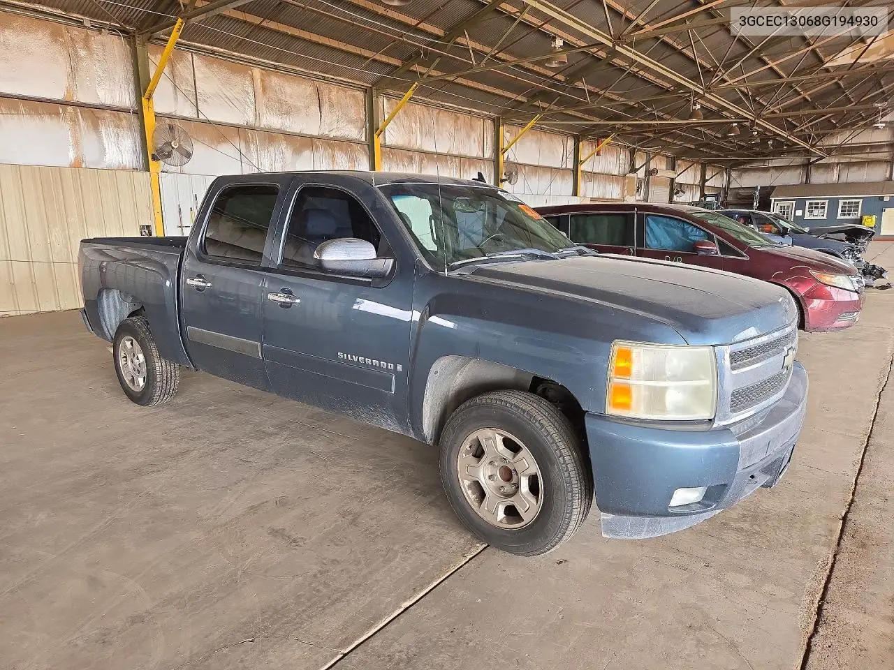 2008 CHEVROLET SILVERADO VIN 3GCEC13068G194930 — фото 4