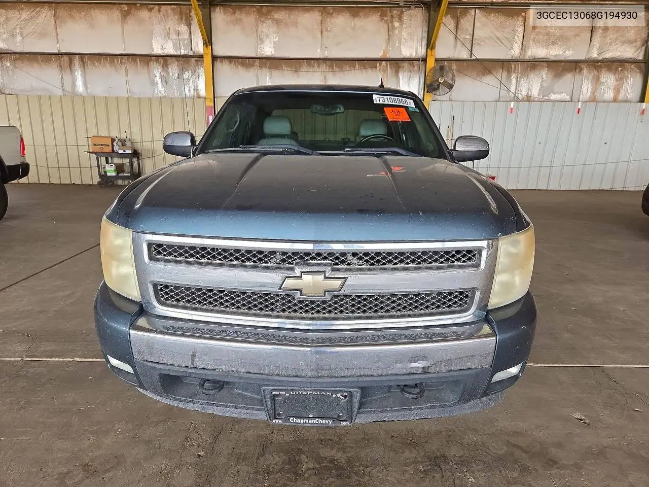 2008 CHEVROLET SILVERADO VIN 3GCEC13068G194930 — фото 5