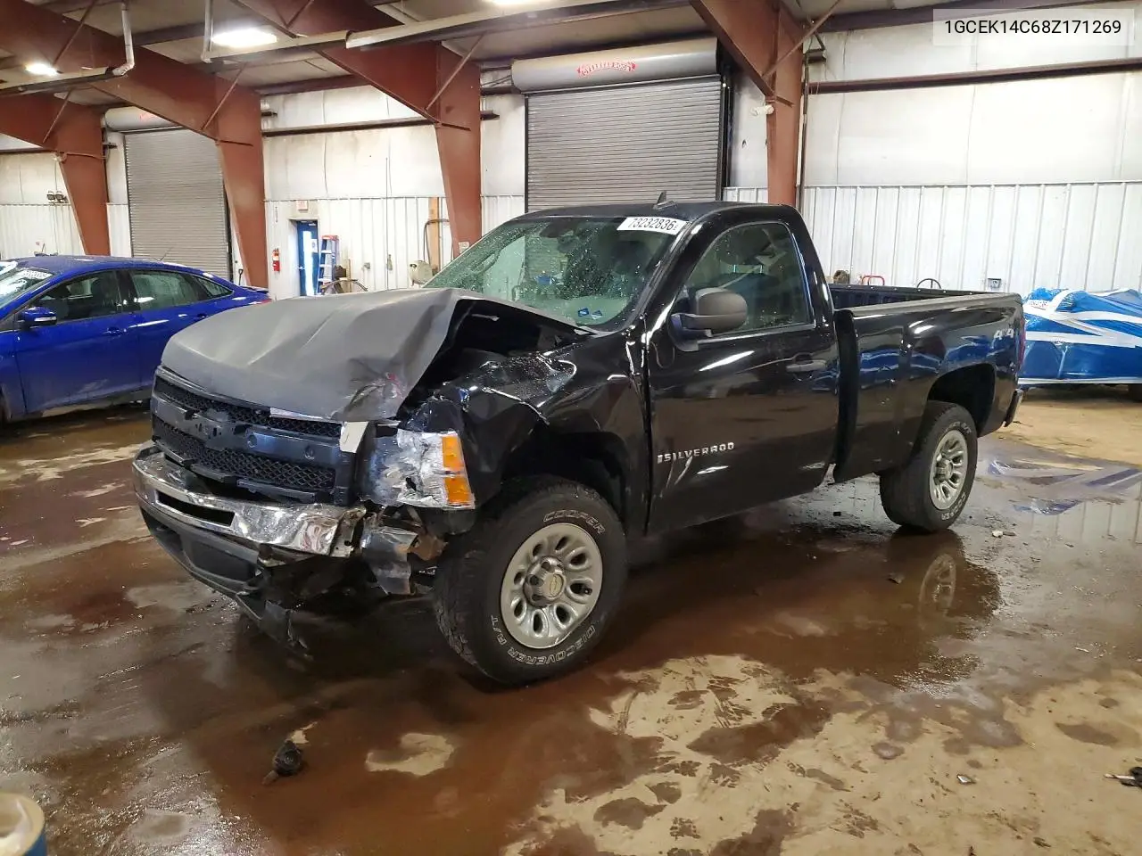 CHEVROLET SILVERADO 2008, VIN 1GCEK14C68Z171269