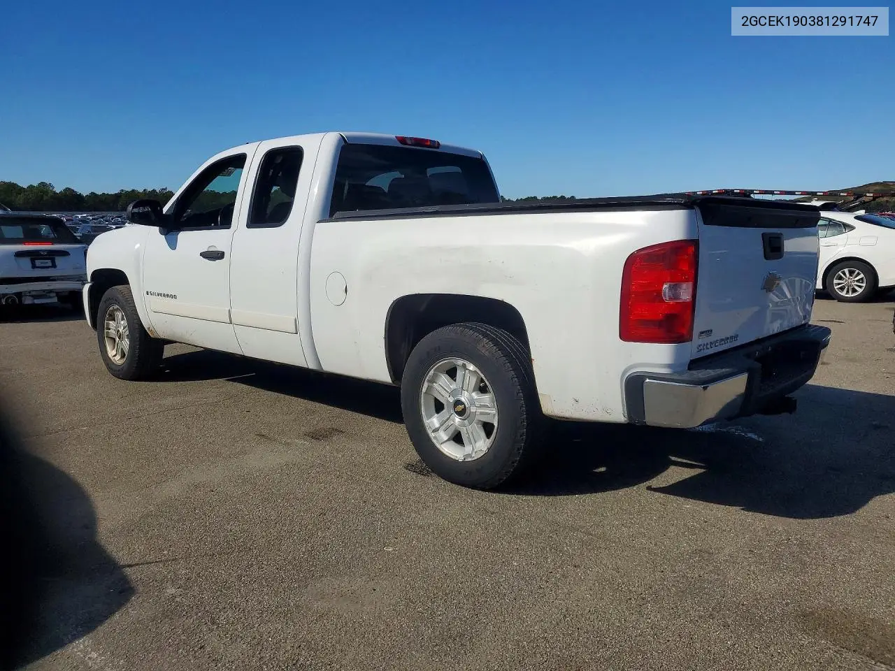 2008 CHEVROLET SILVERADO VIN 2GCEK190381291747 — фото 2