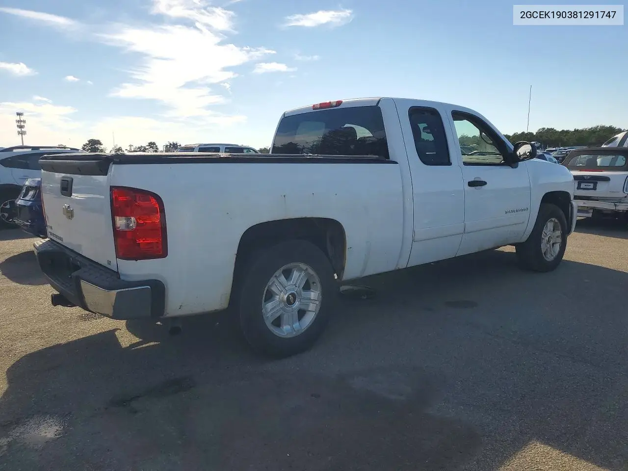 2008 CHEVROLET SILVERADO VIN 2GCEK190381291747 — фото 3