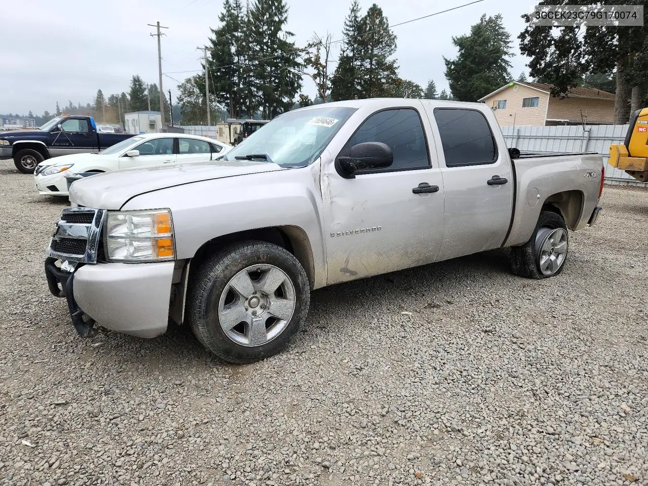 CHEVROLET SILVERADO 2009, VIN 3GCEK23C79G170074