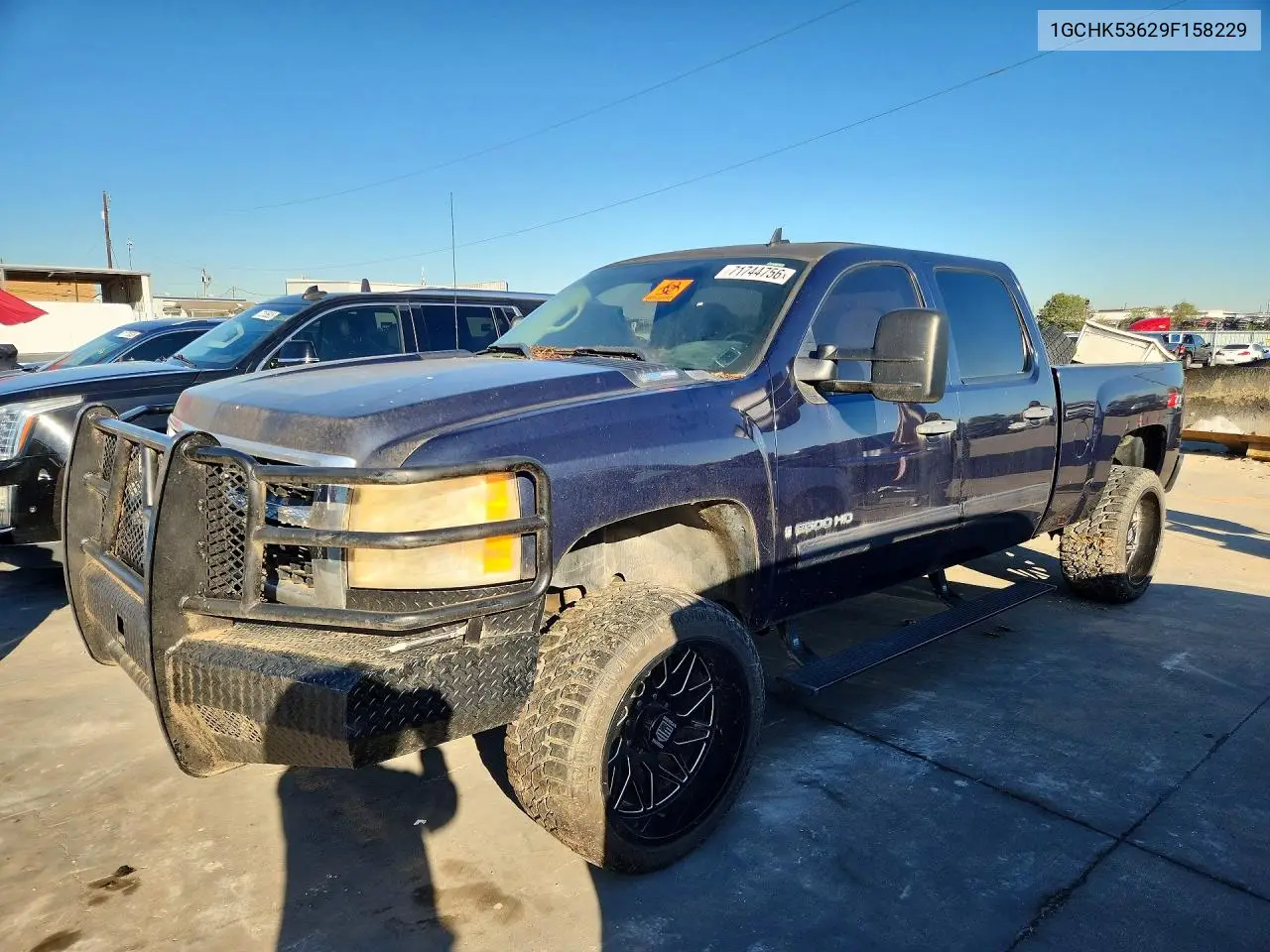 CHEVROLET SILVERADO 2009, VIN 1GCHK53629F158229